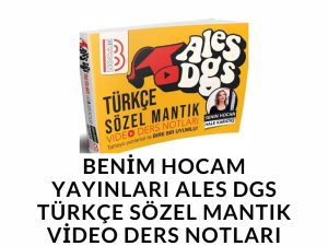 Benim Hocam Yayınları ALES DGS Türkçe Sözel Mantık Video Ders Notları