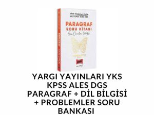 Yargı Yayınları YKS KPSS ALES DGS Paragraf + Dil Bilgisi + Problemler Soru Bankası 3 lü Set Kelebek Serisi